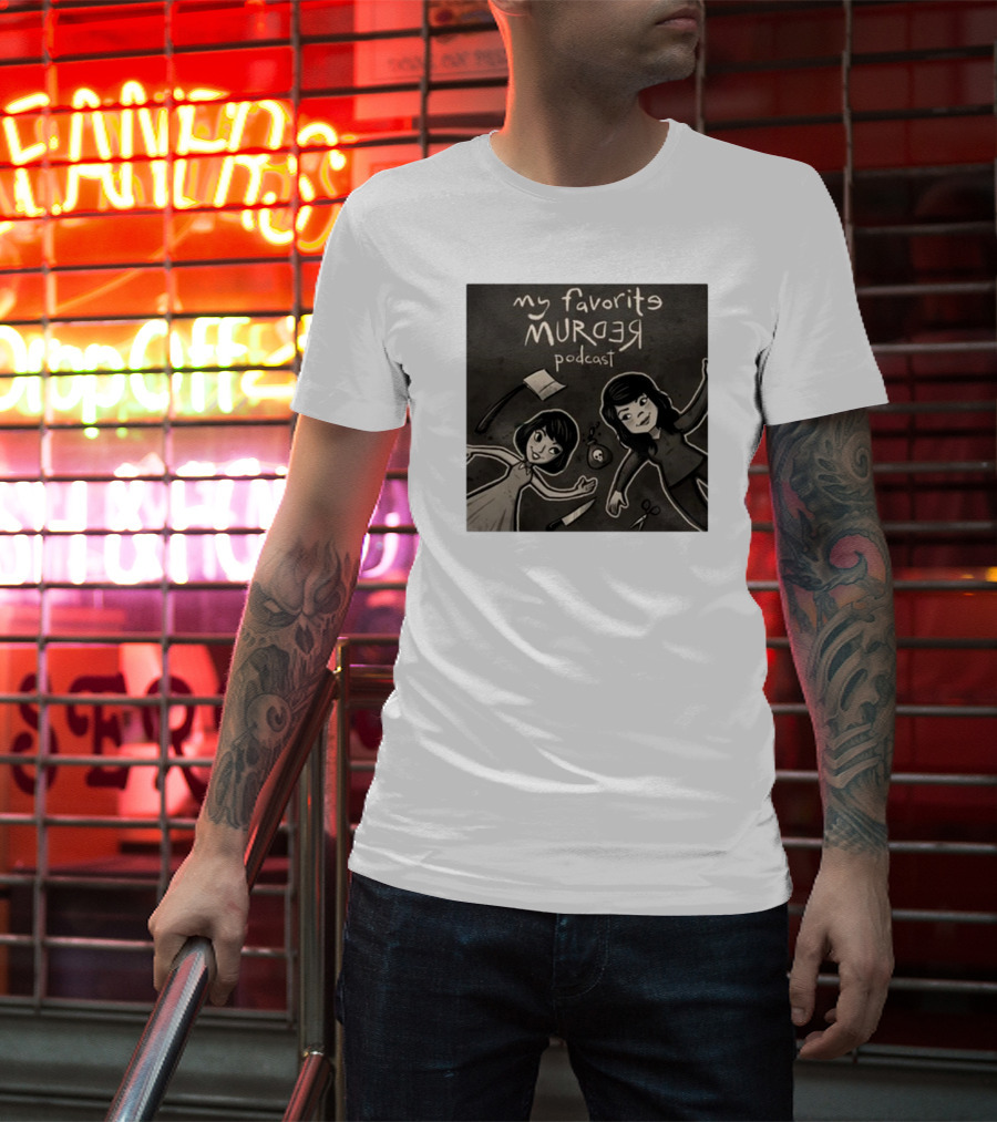 Michael Ramstead My Favorite Murder Podcast With Axes Knives And Scissors T-Shirt