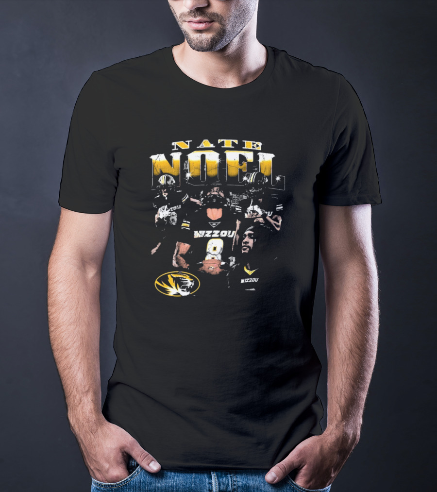 Nate Noel Mizzou Missouri Tigers Football 90s T-Shirt