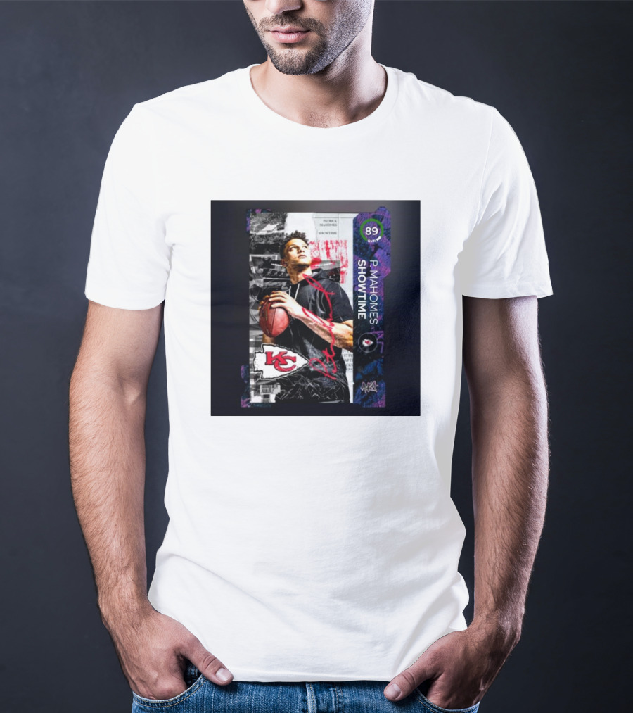 P. Mahomes Showtime Kansas City Chiefs 89 OVR MUT NFL T-Shirt
