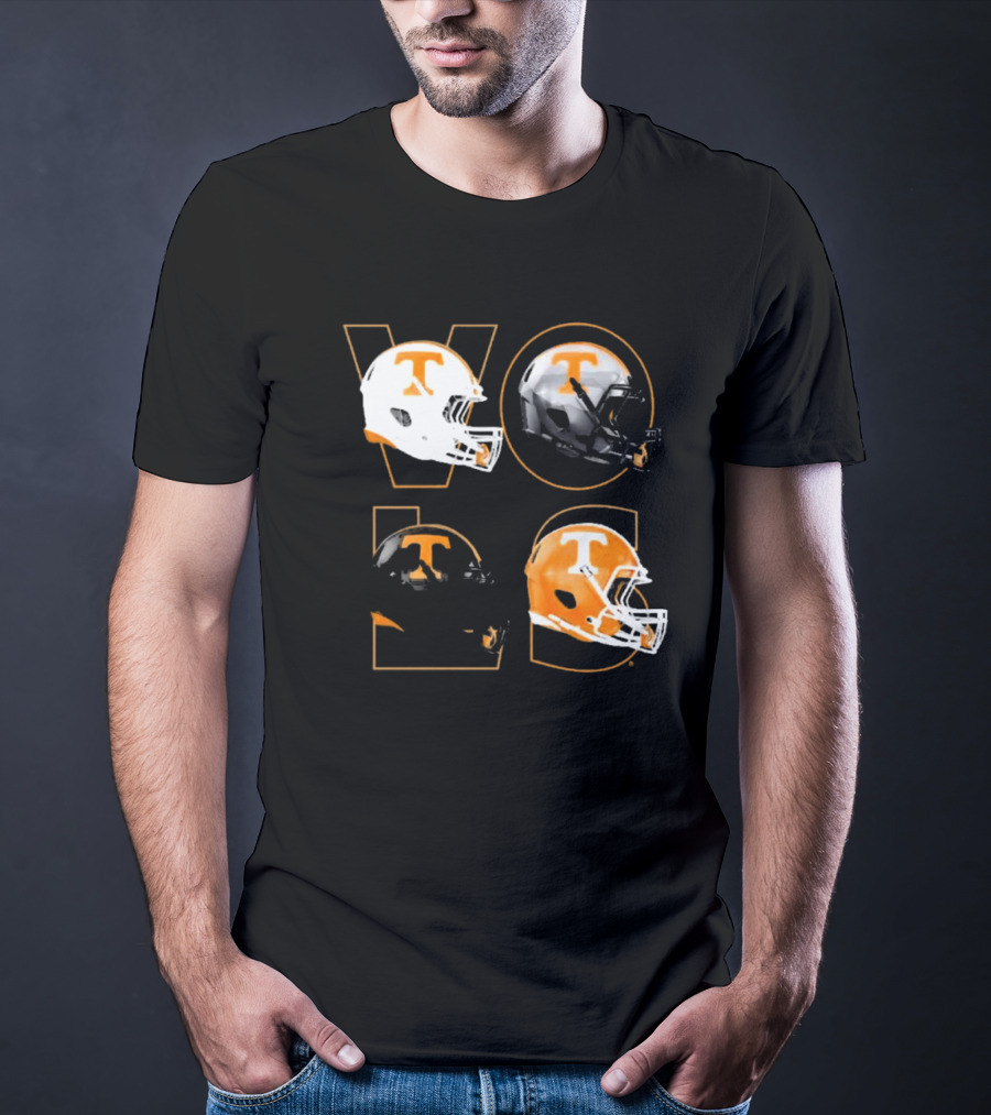 Tennessee Vols Multi Helmets NCAA Comfort Colors T-Shirt