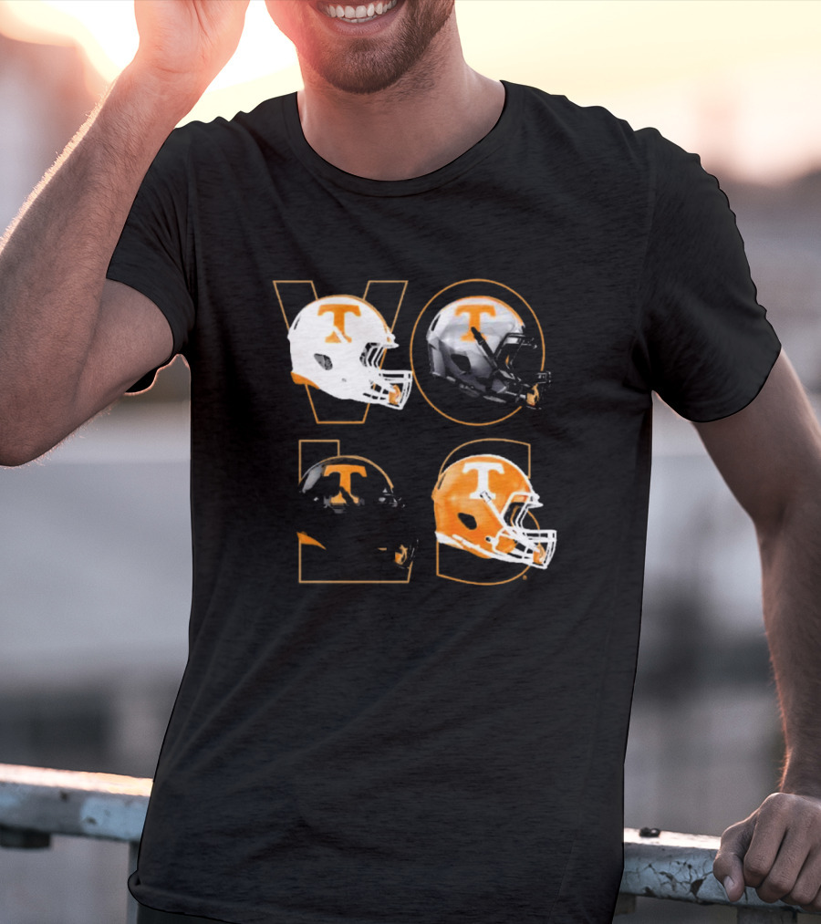 Tennessee Vols Multi Helmets NCAA Comfort Colors T-Shirt