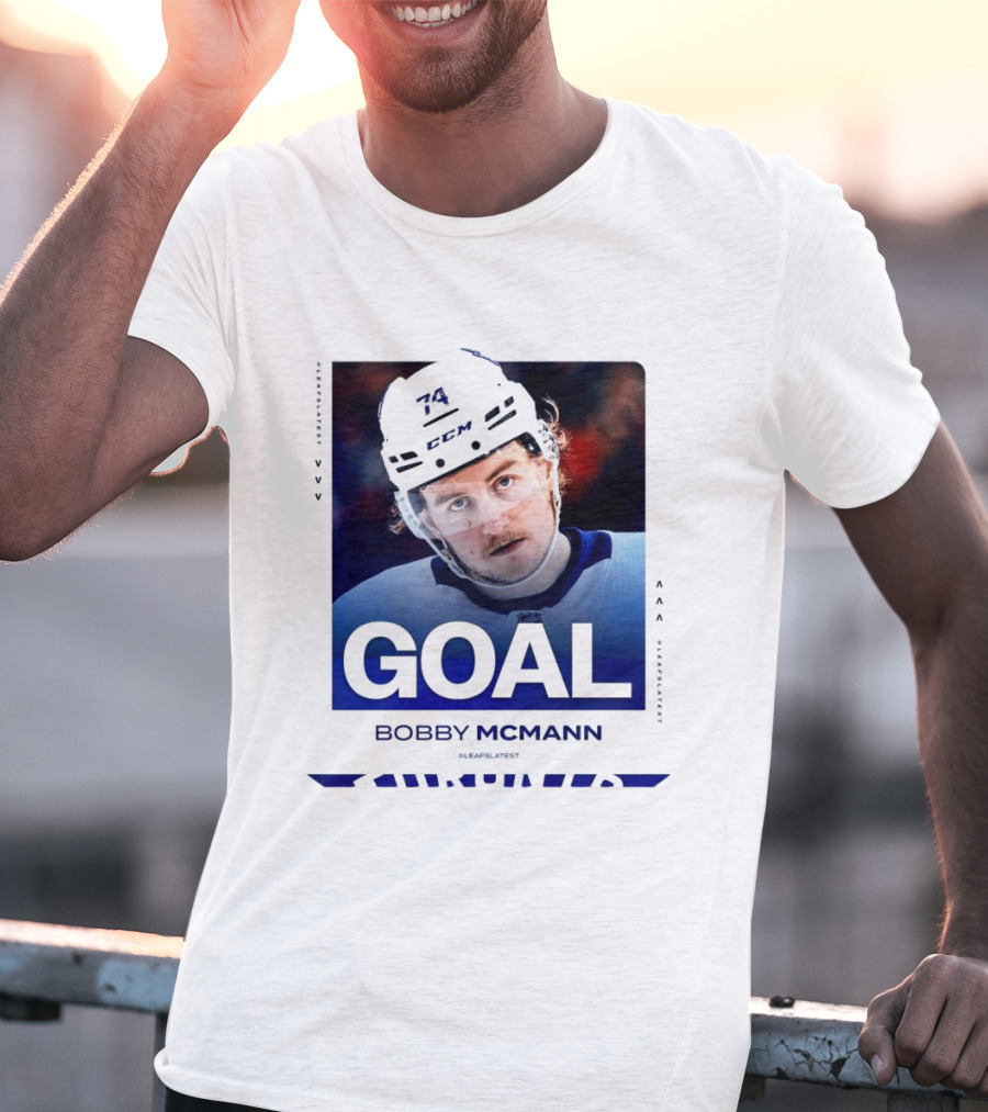 Toronto Maple Leafs NHL Goal Bobby McMann T-Shirt
