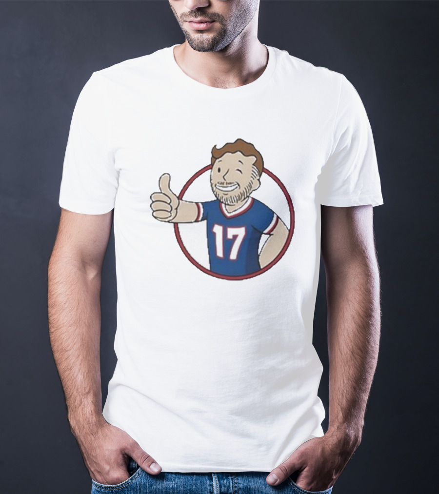 Edition Ball Out Vault Boy Thumbs Up Number 17 Jersey Blue Red T-Shirt
