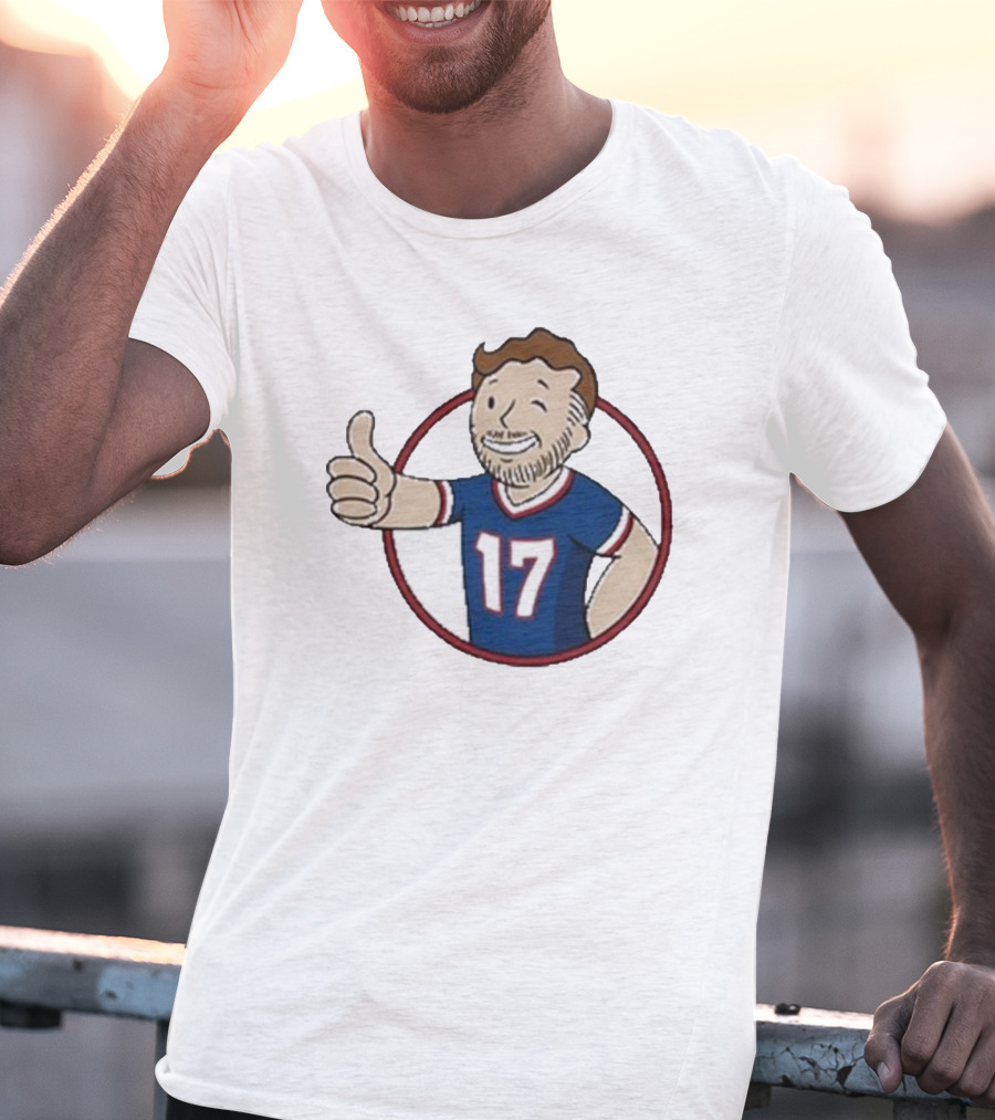 Edition Ball Out Vault Boy Thumbs Up Number 17 Jersey Blue Red T-Shirt