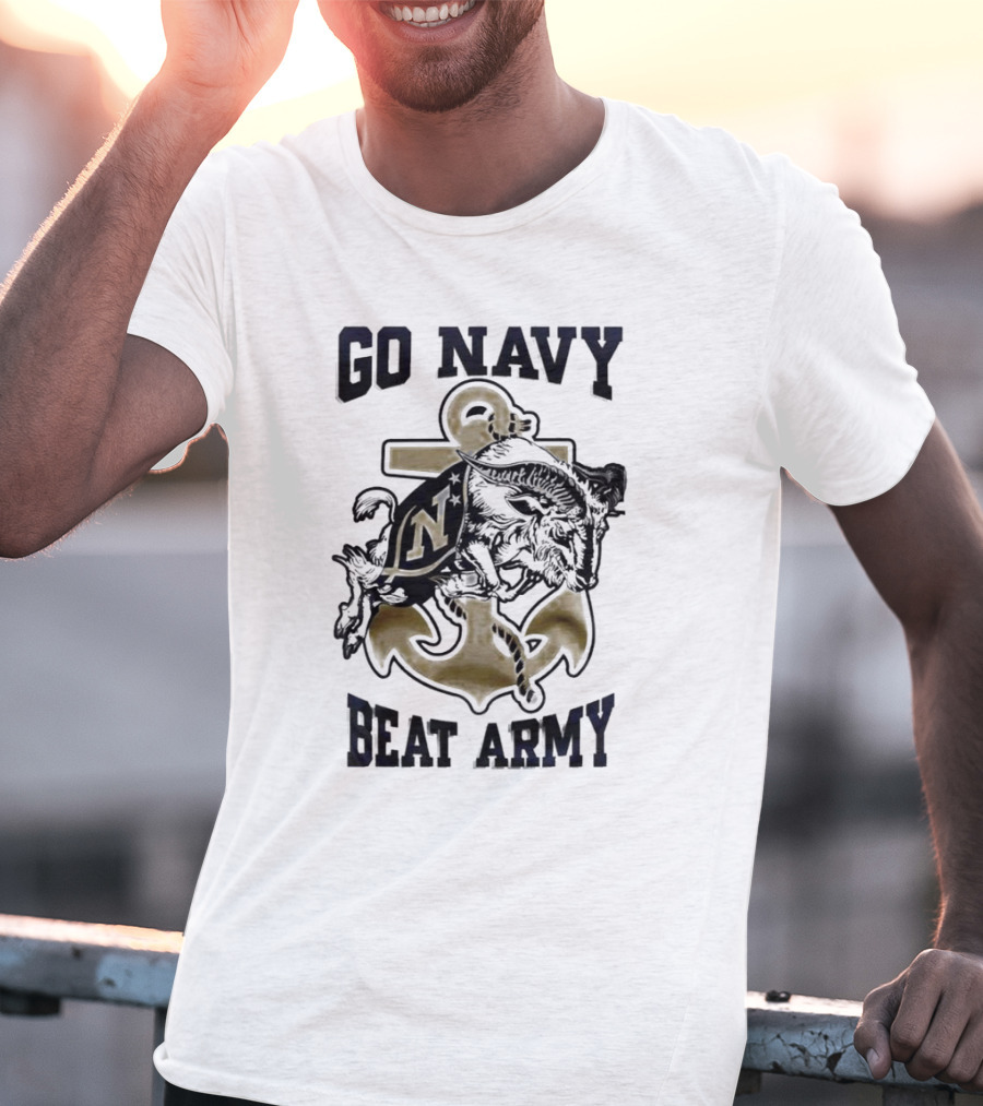 Go Navy Beat Army Midshipmen Football T-Shirt