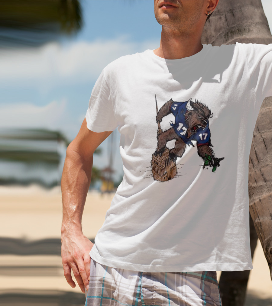 Josh Allen Buffalo Bills 17 Dominates New York Jets On Empire State Building Beast Mode T-Shirt