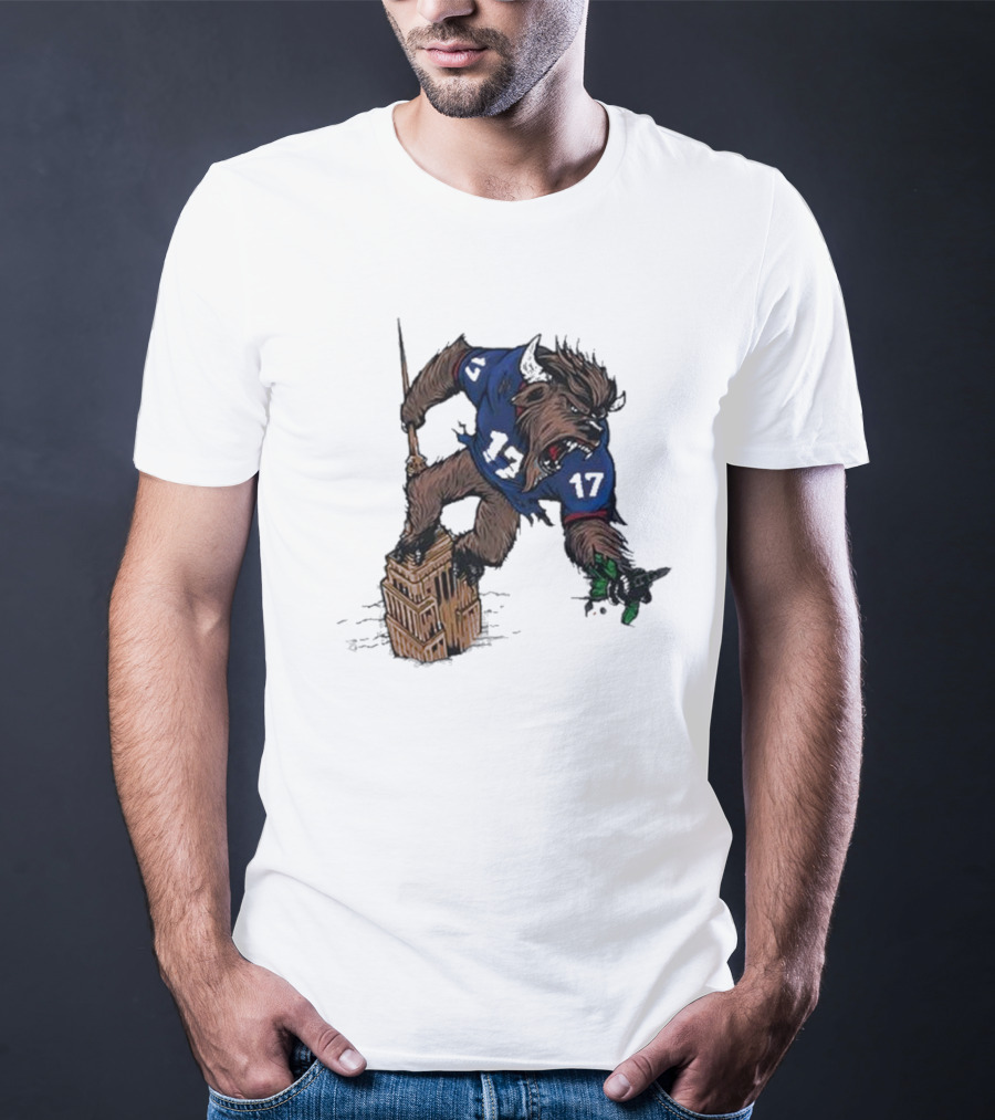 Josh Allen Buffalo Bills 17 Dominates New York Jets On Empire State Building Beast Mode T-Shirt
