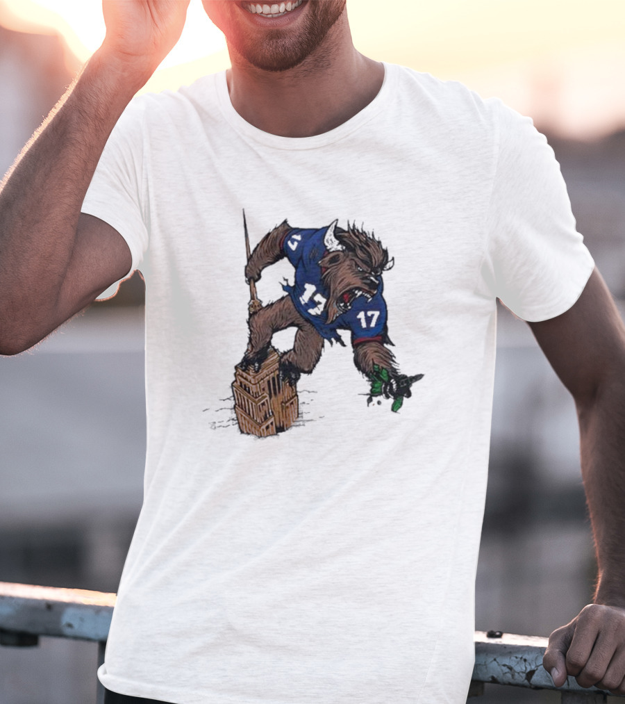 Josh Allen Buffalo Bills 17 Dominates New York Jets On Empire State Building Beast Mode T-Shirt