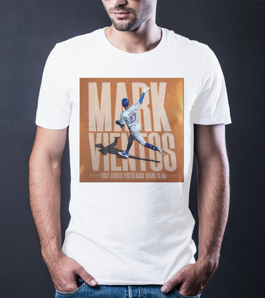 Mark Vientos New York Mets First Career Postseason Grand Slam Baseball Player Action T-Shirt