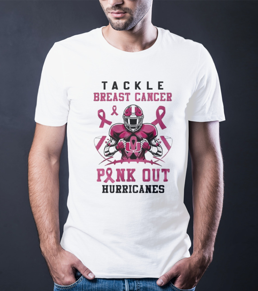 Tackle Breast Cancer Pink Out Hurricanes T-Shirt