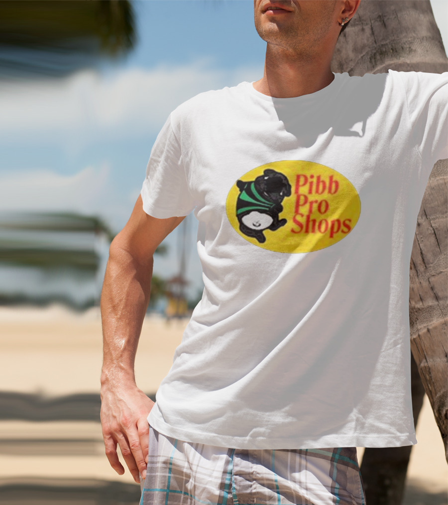 Pibble Palace Pibb Pro Shops Yellow Oval Bulldog T-Shirt