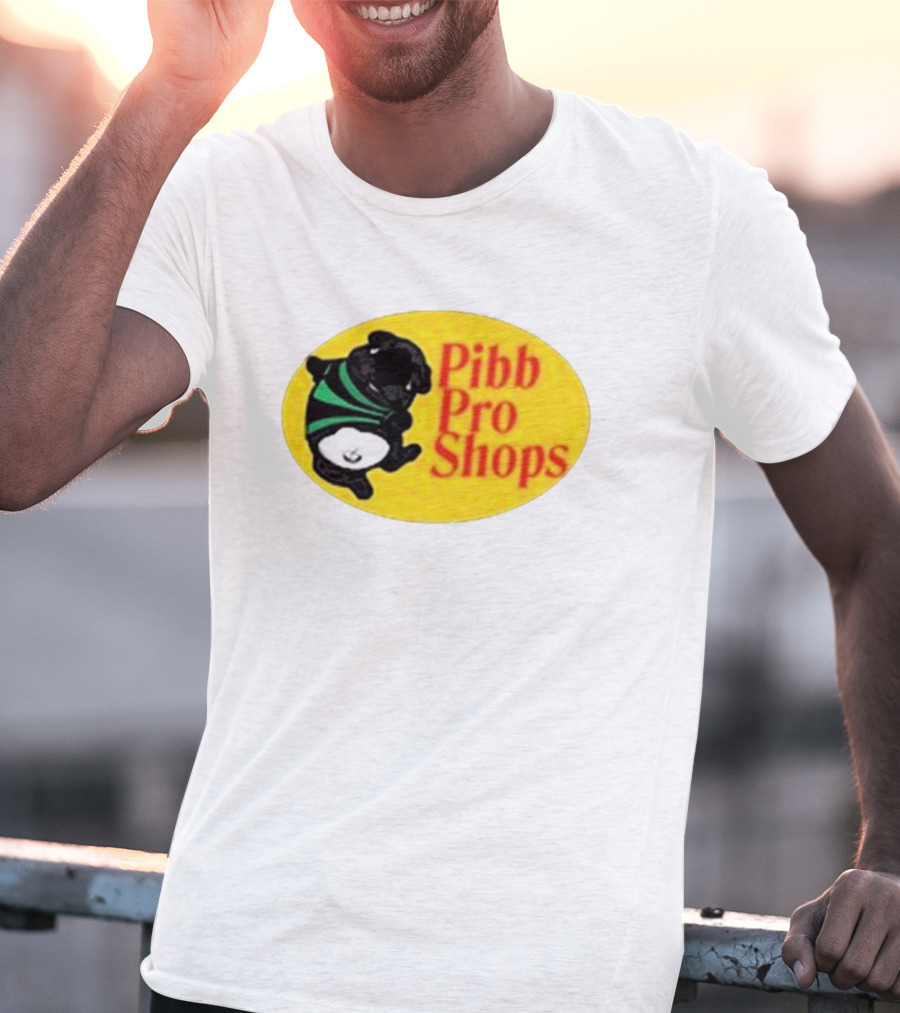 Pibble Palace Pibb Pro Shops Yellow Oval Bulldog T-Shirt