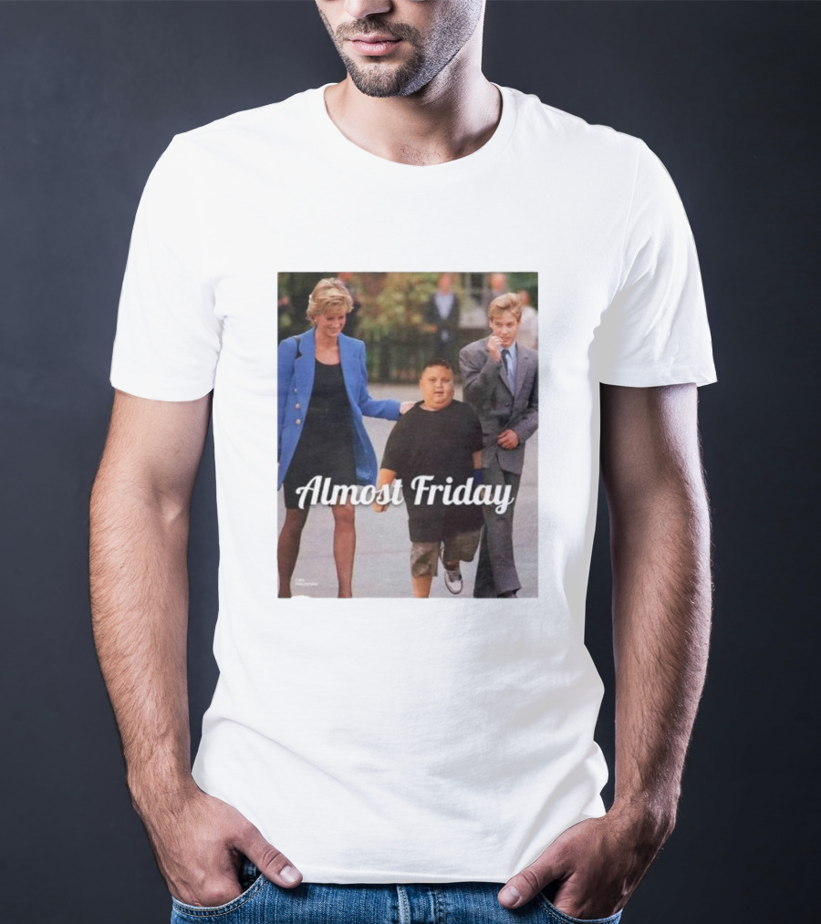 Almost Friday Rizzler Royalty Humorous Princess Iconic Moments T-Shirt