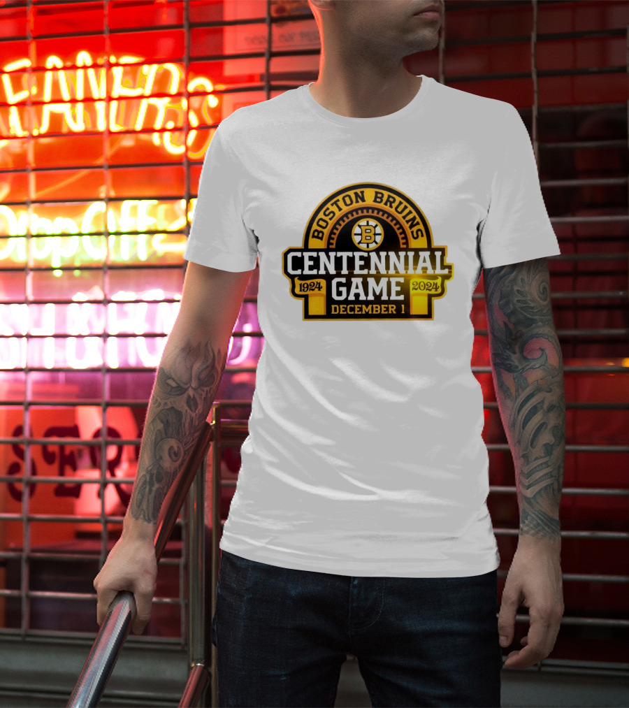 Boston Bruins 1924 Centennial Game December 1 T-Shirt