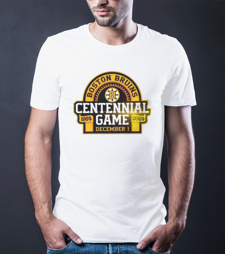 Boston Bruins 1924 Centennial Game December 1 T-Shirt