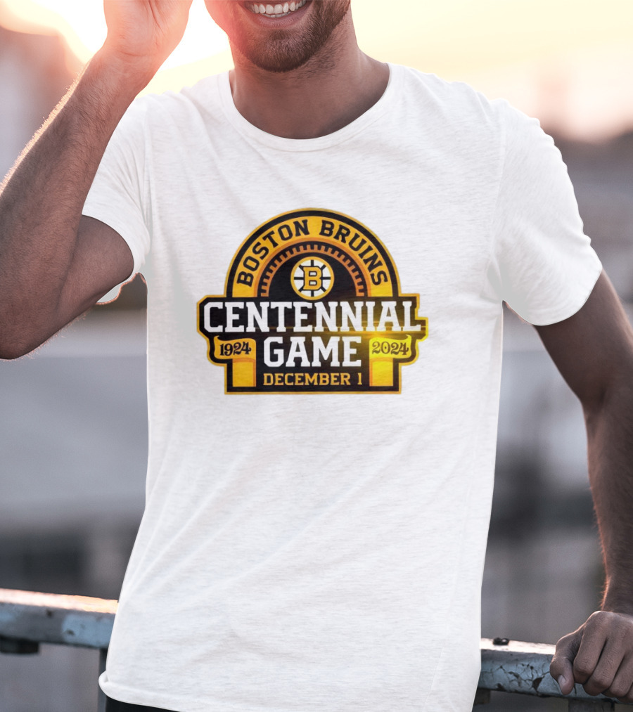 Boston Bruins 1924 Centennial Game December 1 T-Shirt