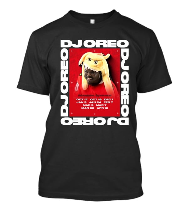 DJ Oreo Intermission Appearances Chicago Blackhawks Dates T-Shirt