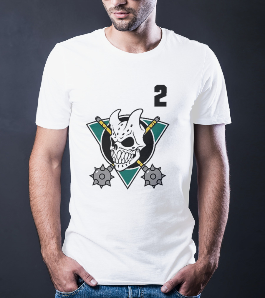 Firstblood Slaughter To Prevail Hockey Skull Maces Triangle Number 2 T-Shirt