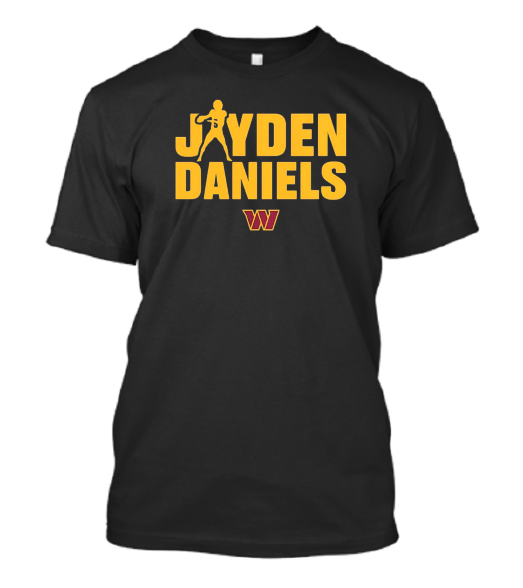 Jayden Daniels Washington Commanders NFL Play Motion T-Shirt