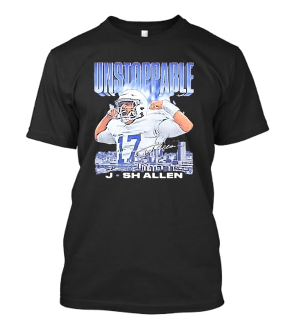 Buffalo Bills NFL Football Josh Allen Unstoppable Vintage 17 T-Shirt