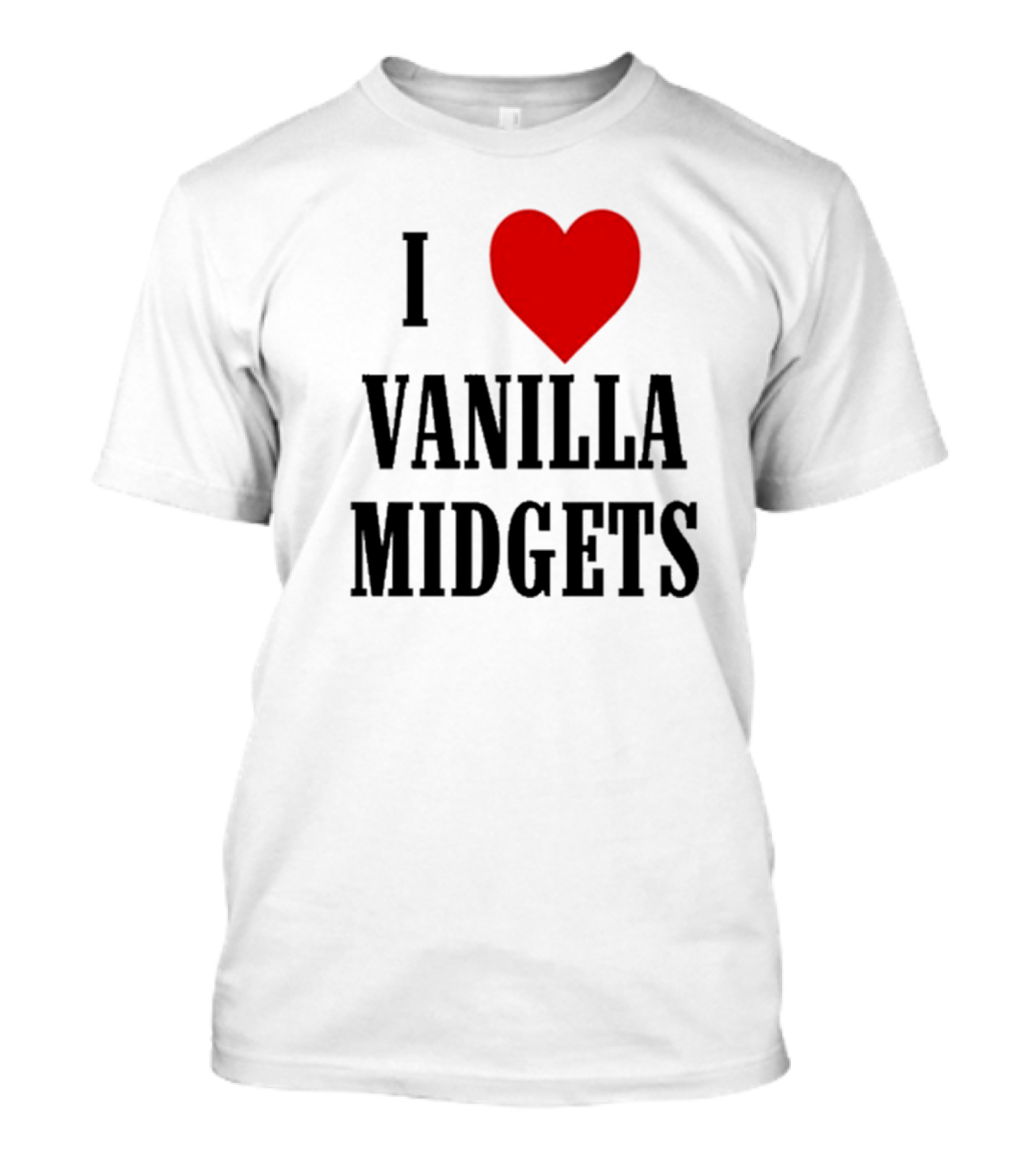Nick Aldis I Love Vanilla Midgets I Heart Red T-Shirt