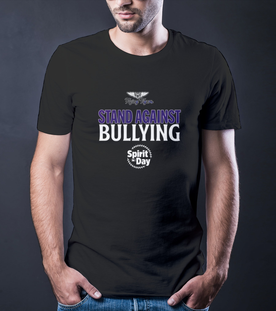 Flying Tigers Stand Against Bullying Spirit Day T-Shirt