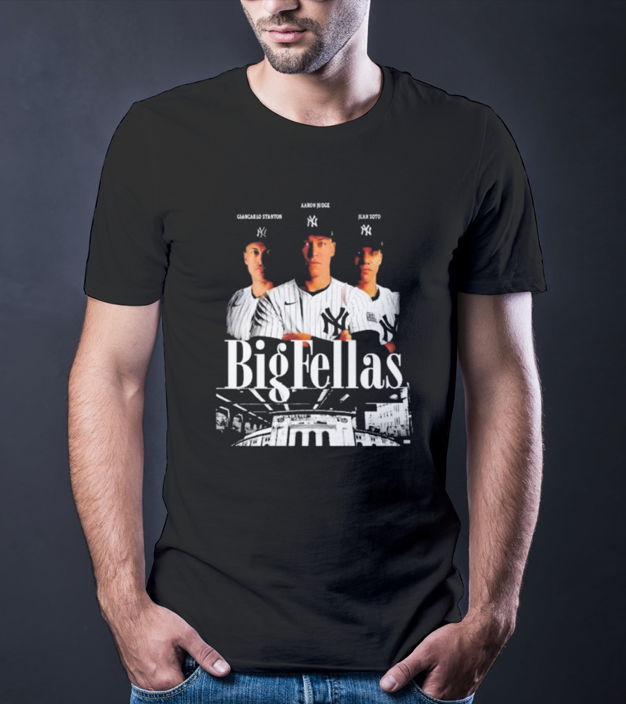 Giancarlo Stanton Aaron Judge Juan Soto Big Fellas New York Yankees Stadium T-Shirt