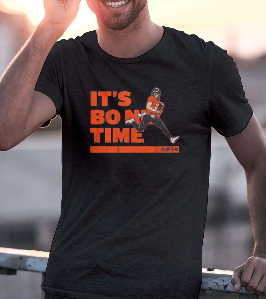 It's Bo Nix Time NFLPA Football Action T-Shirt