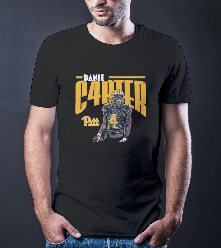 Daniel Carter C4RTER Pitt Panthers Football Player Sports T-Shirt
