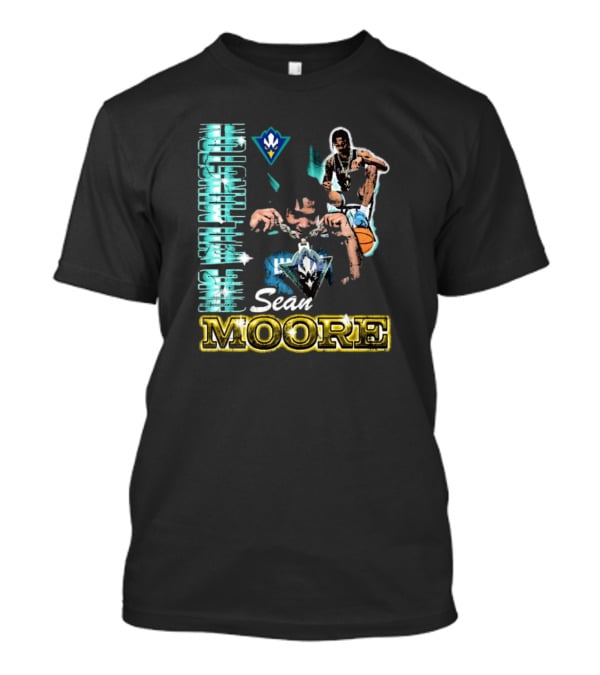 UNC Wilmington Seahawks Sean Moore 90s Basketball T-Shirt