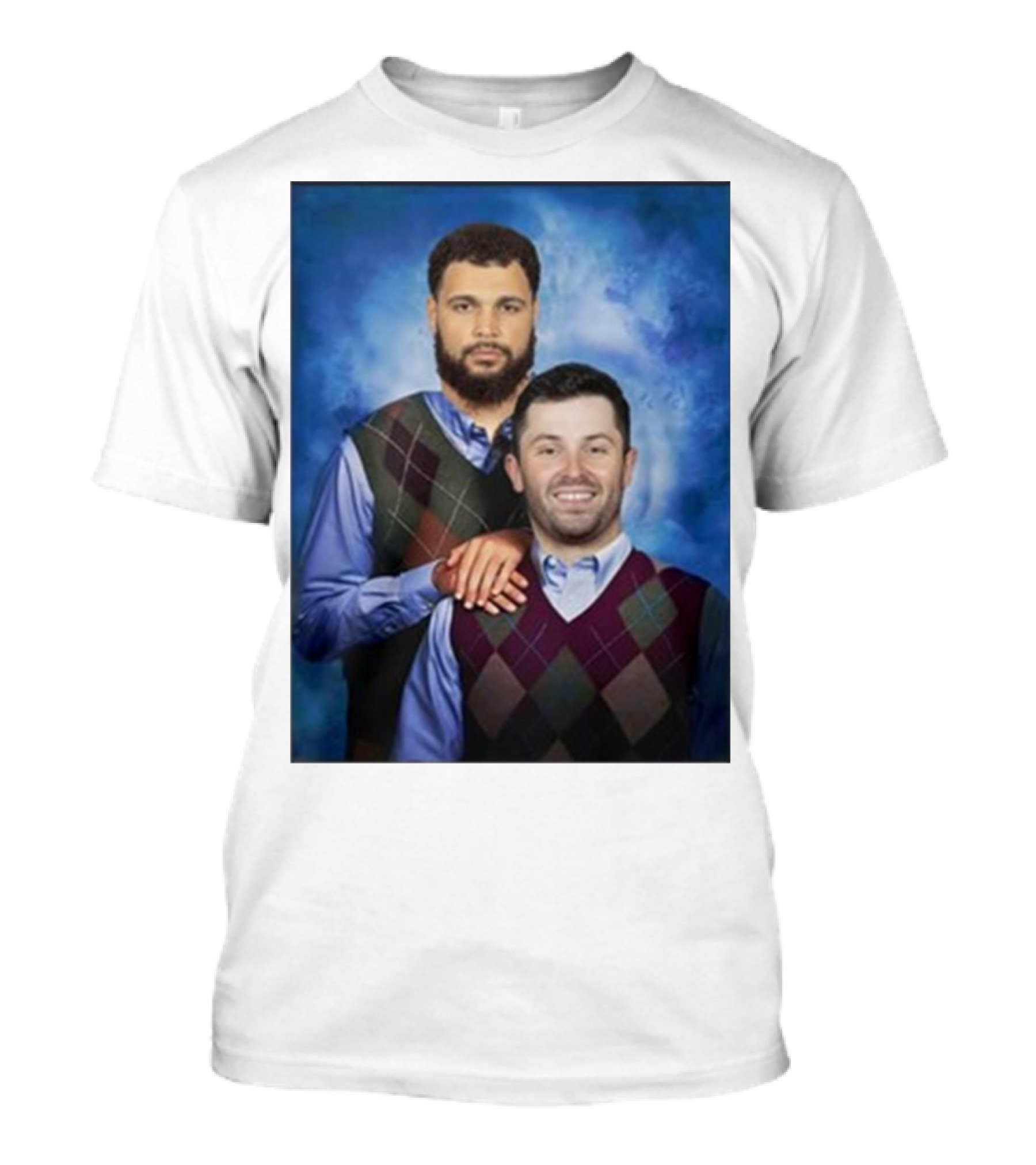 Chase Mclaughlin Wearing Baker Mayfield Mike Evans Step Brothers T-Shirt
