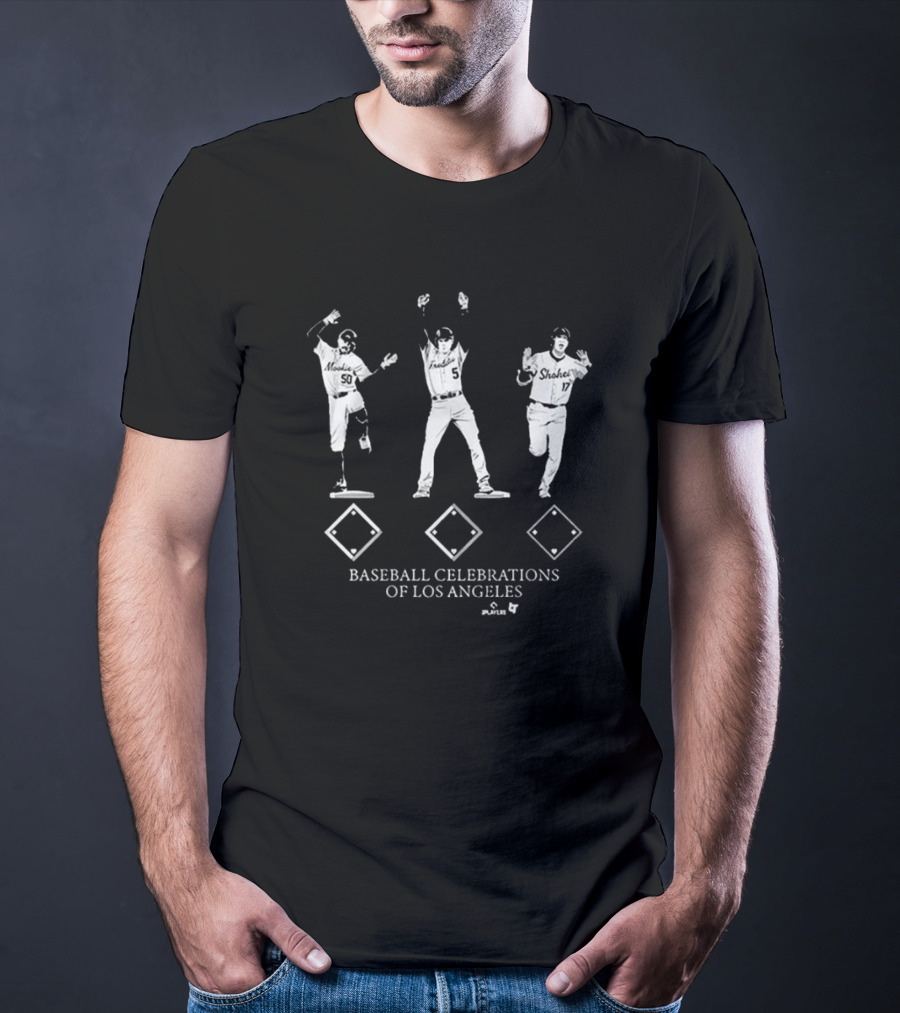 Baseball Celebrations Of Los Angeles Players Dodgers Lakers Shohei Ohtani T-Shirt