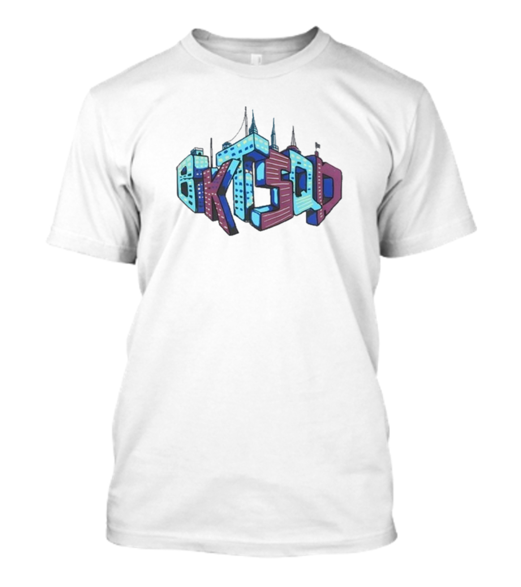 Bucketsquad BKTSQD Skyline Building Blocks T-Shirt