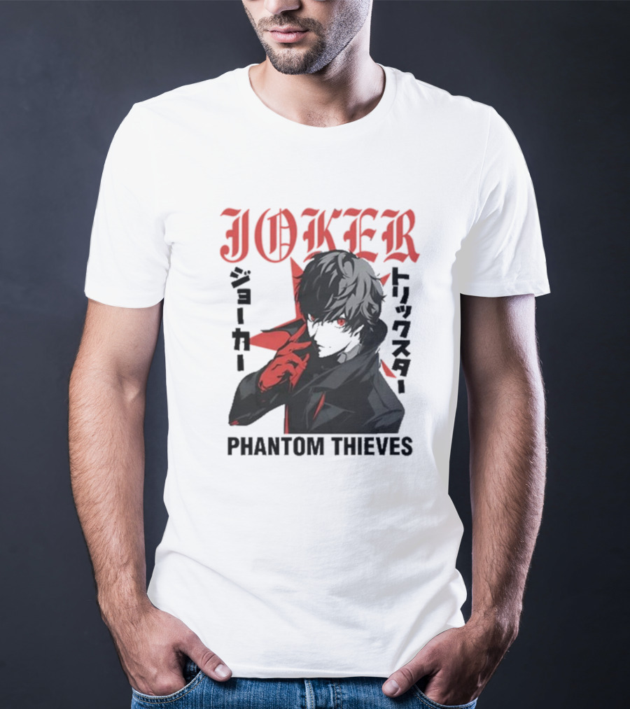 Joker Phantom Thieves Persona 5 Stylized Character T-Shirt