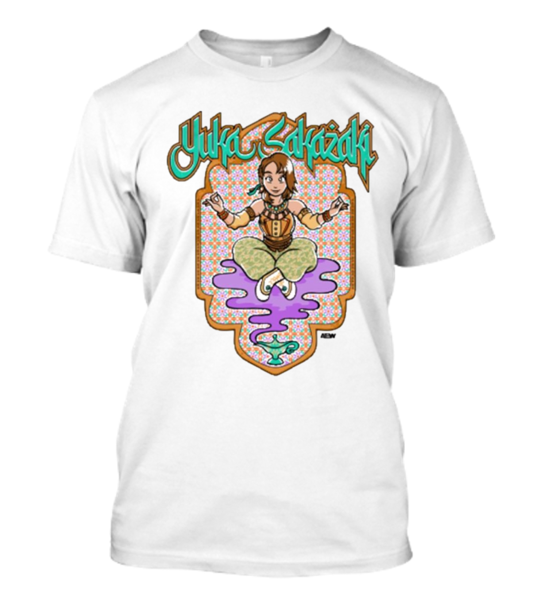Yuka Sakazaki AEW Genie Magic Lamp Floating T-Shirt