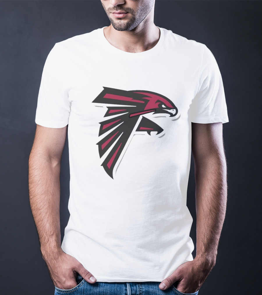 NFL NBA Atlanta Falcons Hawks Logo Mashup T-Shirt