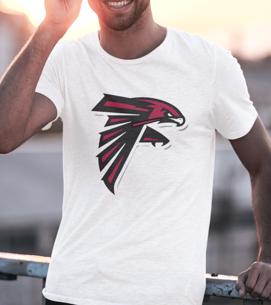 NFL NBA Atlanta Falcons Hawks Logo Mashup T-Shirt