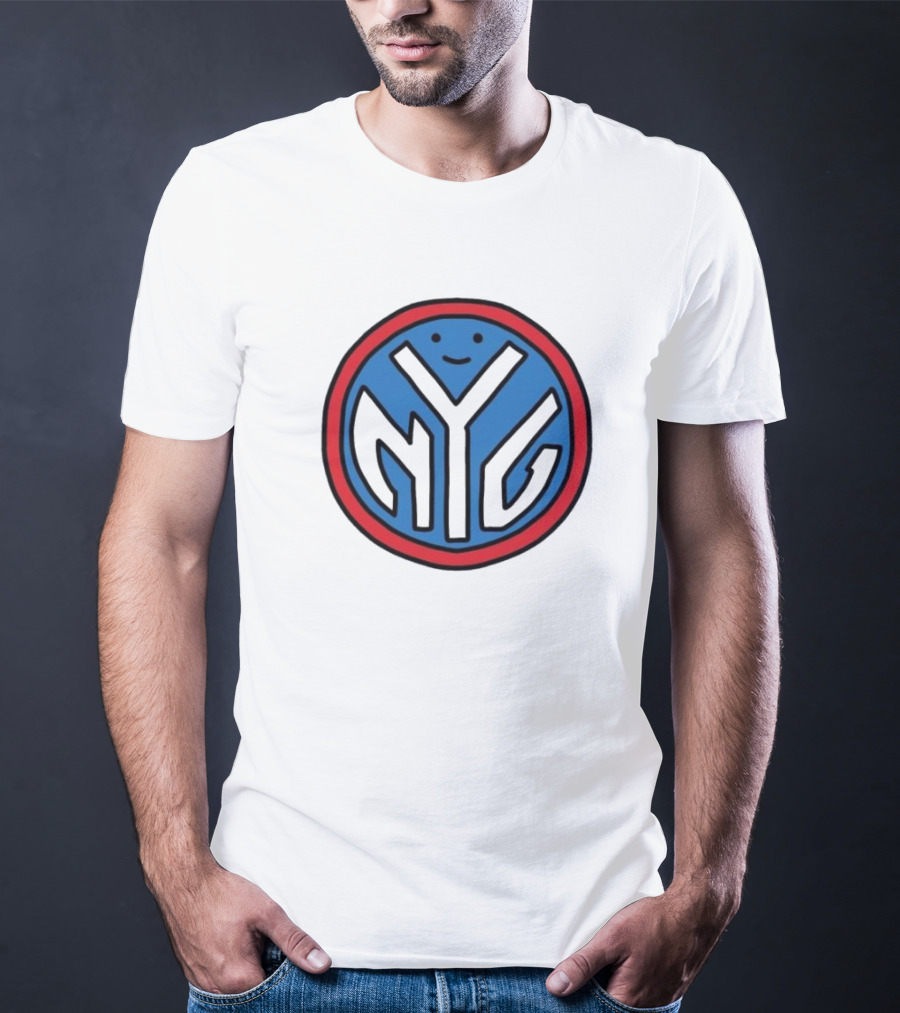 NFL X NBA Giants X Knicks Logo Mash Combine T-Shirt