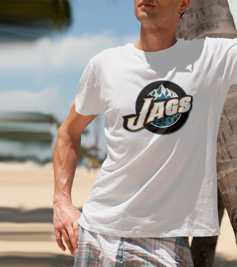 NFL NBA Jacksonville Jaguars Utah Jazz Logo Mashup Jags T-Shirt