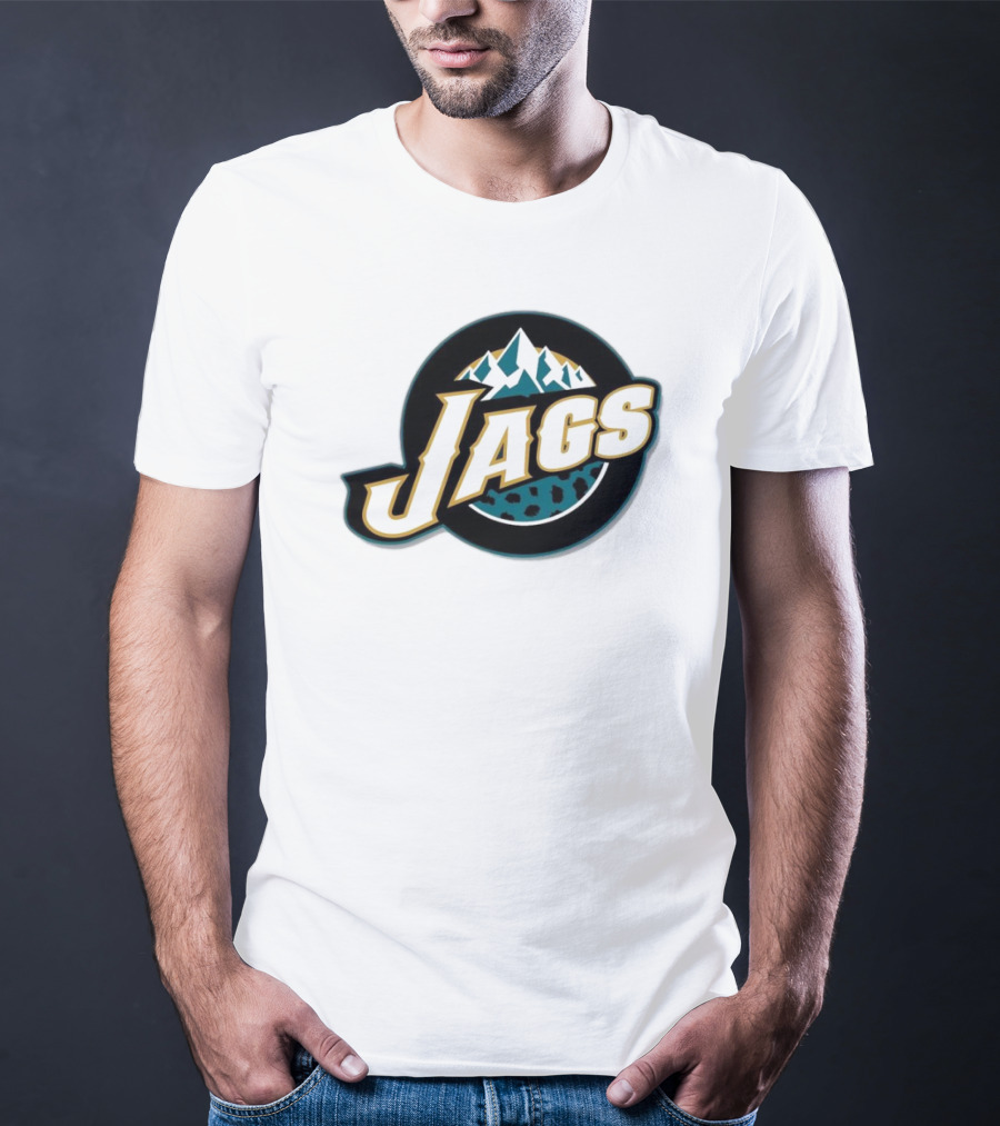 NFL NBA Jacksonville Jaguars Utah Jazz Logo Mashup Jags T-Shirt
