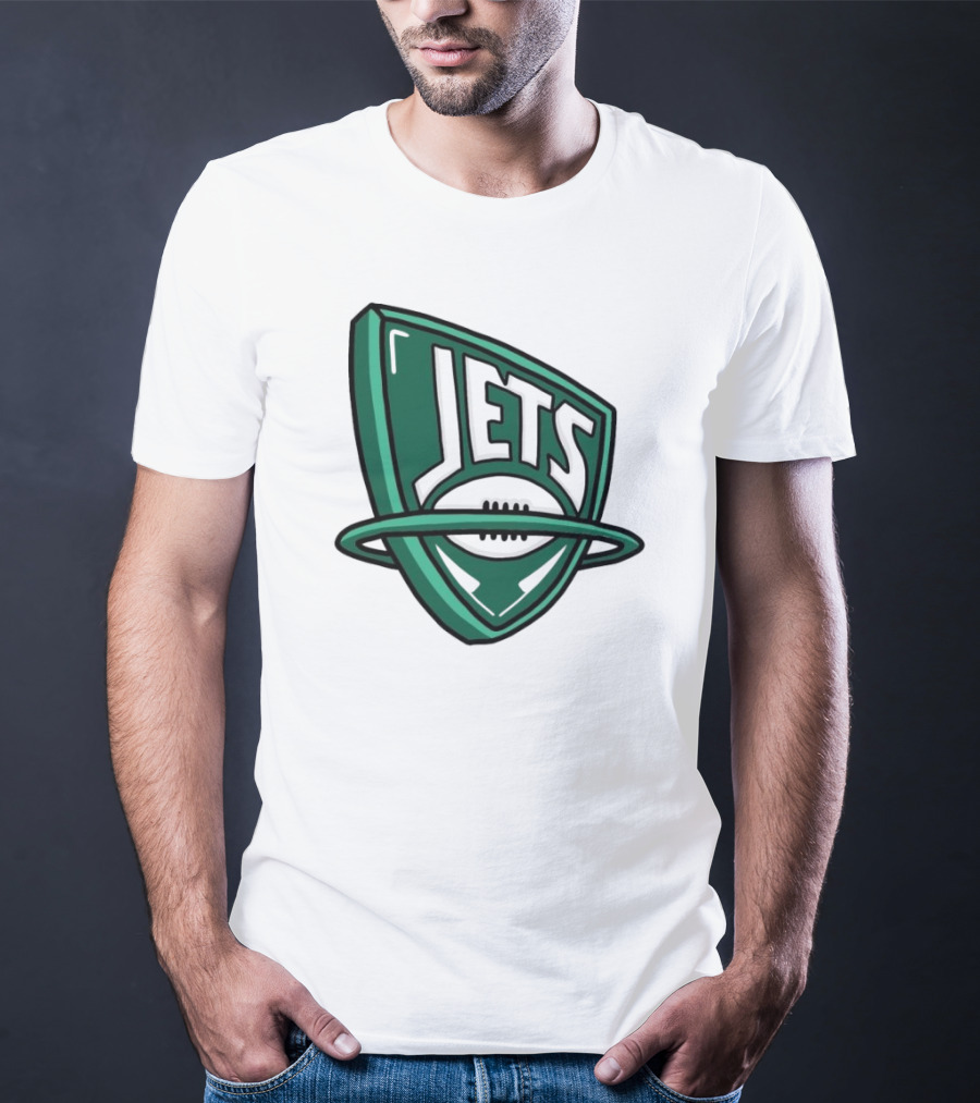 NFL X NBA Jets Logo Mash Combine T-Shirt