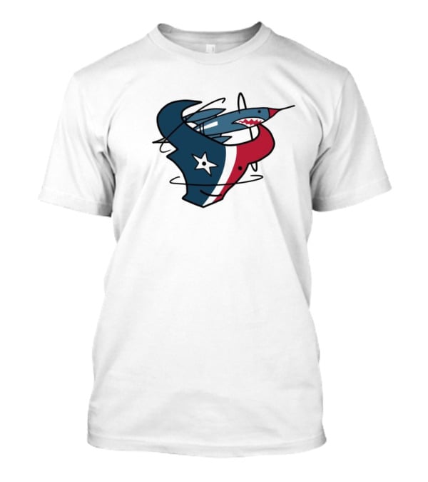 NFL X NBA Texans Rockets Logo Mashup Combine T-Shirt