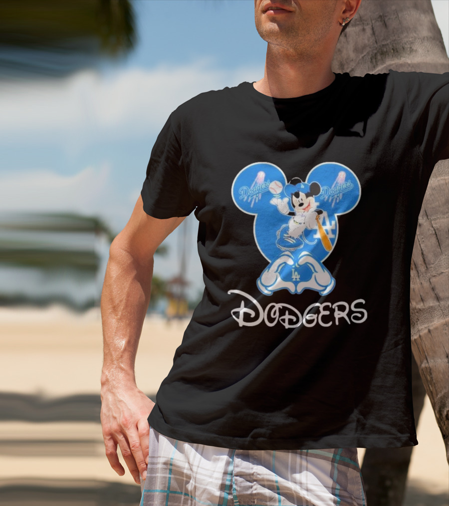 Disney Mickey Mouse Dodgers LA T-Shirt