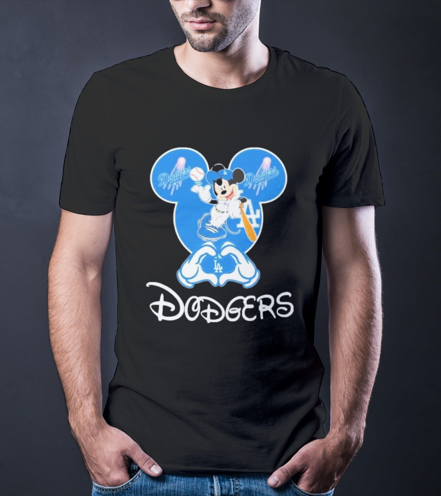 Disney Mickey Mouse Dodgers LA T-Shirt