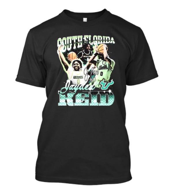 South Florida Jayden Reid #0 Bulls Basketball Signature T-Shirt