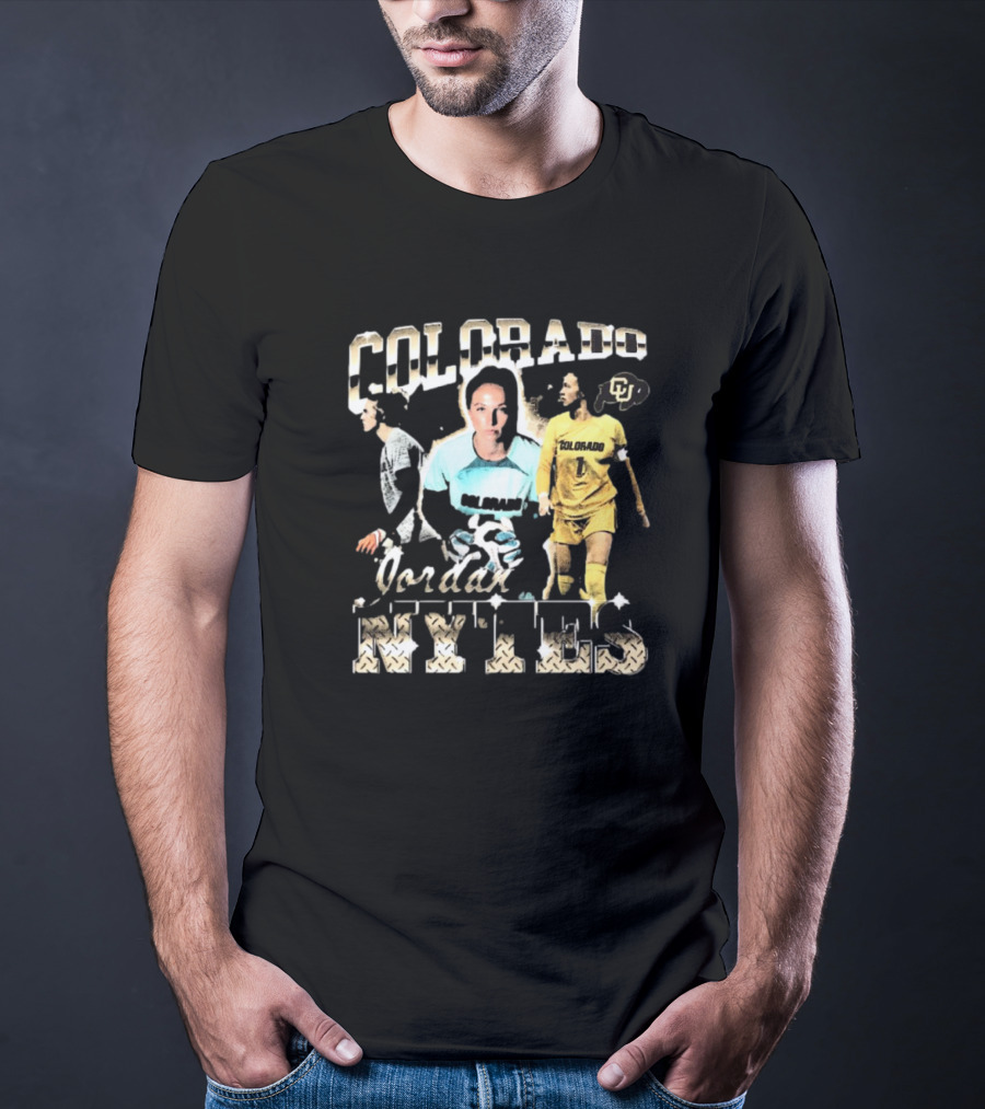 Colorado Buffaloes Jordan Nytes 90s Style Soccer Player CU T-Shirt