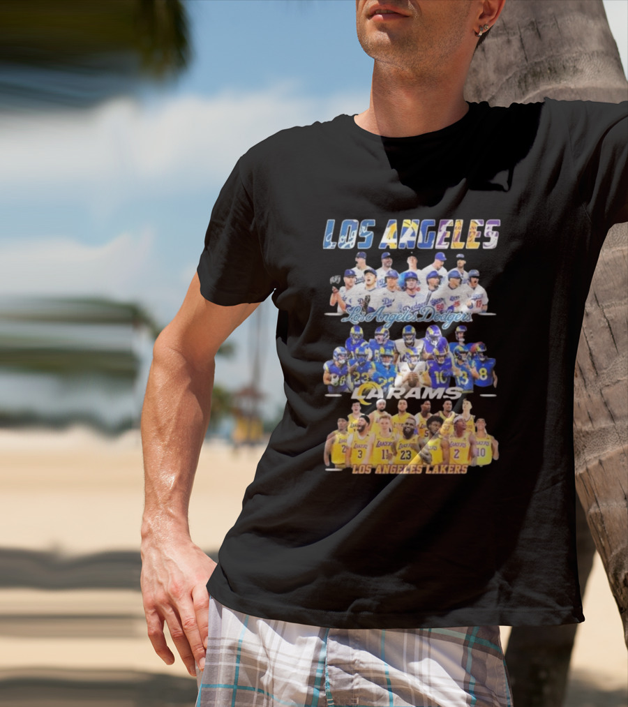 Los Angeles Dodgers Rams Lakers Team Sports T-Shirt