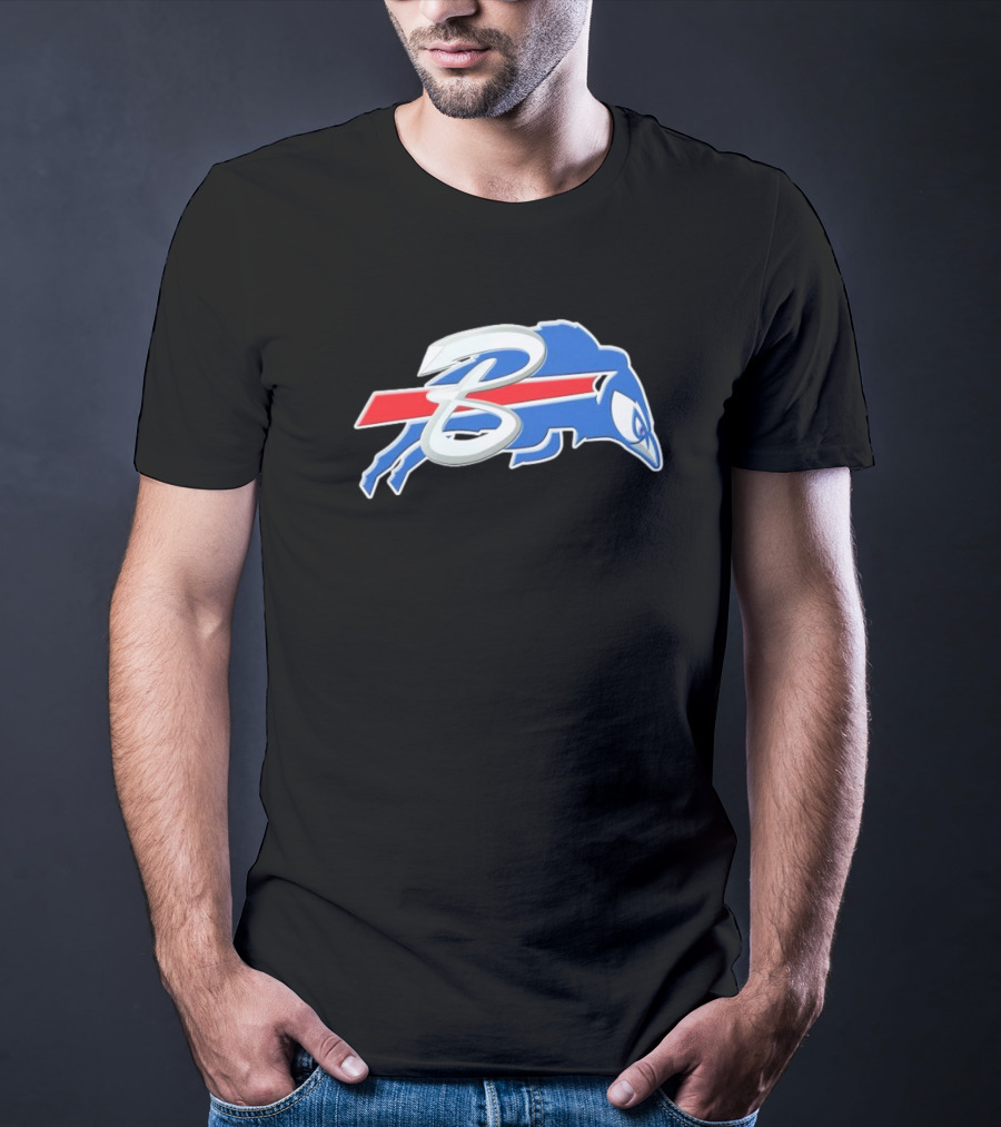 Buffalo Bills X Toronto Blue Jays Logo Mash NFL X MLB T-Shirt