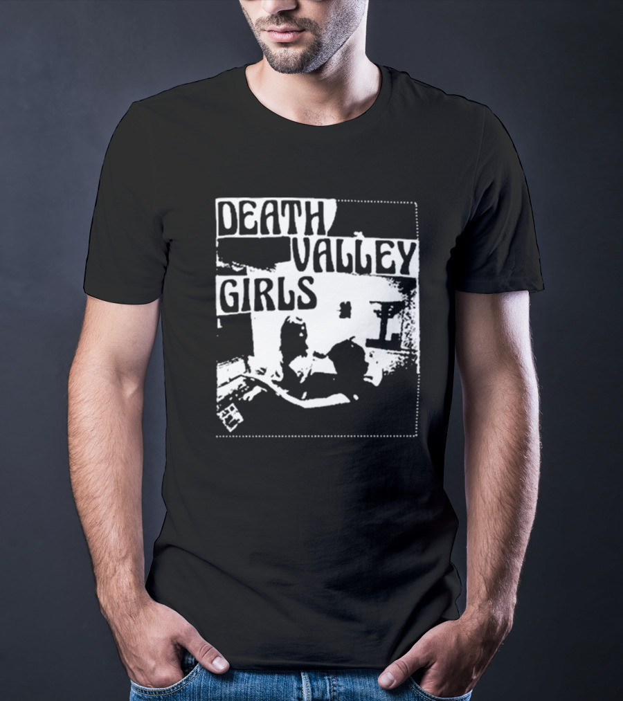 Death Valley Girls Monochrome Scene Arms Up T-Shirt