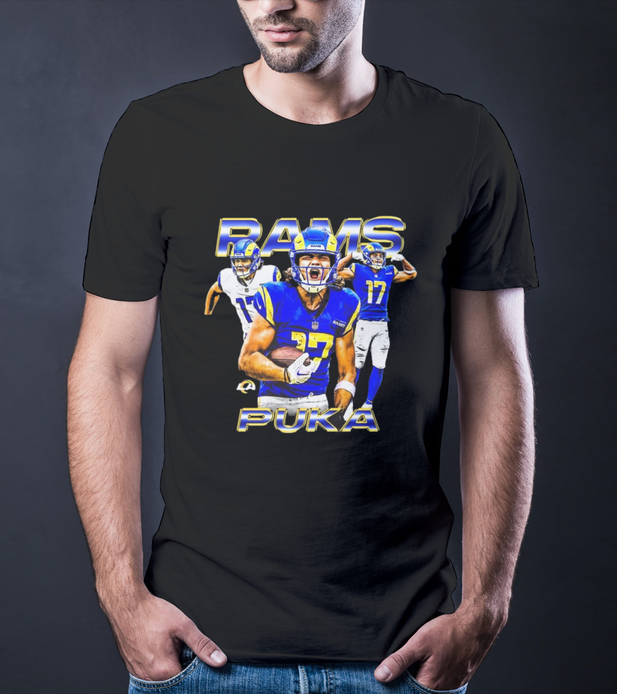 Rams Puka Nacua #17 Los Angeles Dynamic Football Star T-Shirt